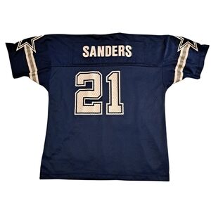 Deion Sanders Dallas Cowboys Football Jersey By Champion, Size Youth XL
